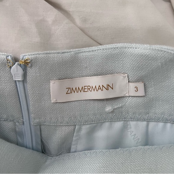 Zimmermann high waisted natural set shirt + shorts - Picture 3 of 10